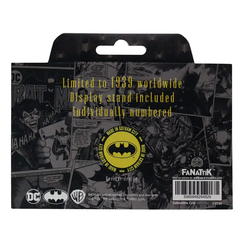 DC Comics Sammelmünze Batman 85th Anniversary Limited Edition termékfotó