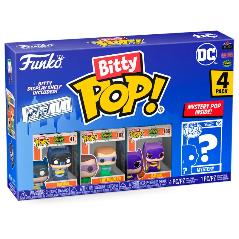 DC Bitty POP! Vinyl Figuren 4er-Pack Batman Adam West 2,5 cm termékfotó