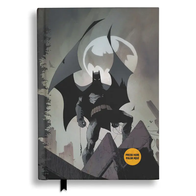 DC Universe Notizbuch mit Licht Batman Batsignal Produktfoto