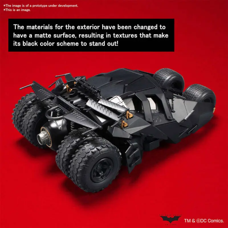 DC Comics Batman Begins Batmobile Auto Modellbausatz Figur 1/35 Produktfoto