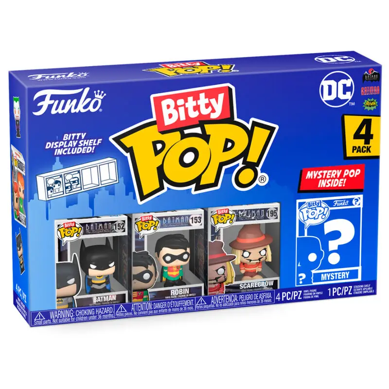 DC Bitty POP! Vinyl Figuren 4er-Pack Batman 2,5 cm termékfotó