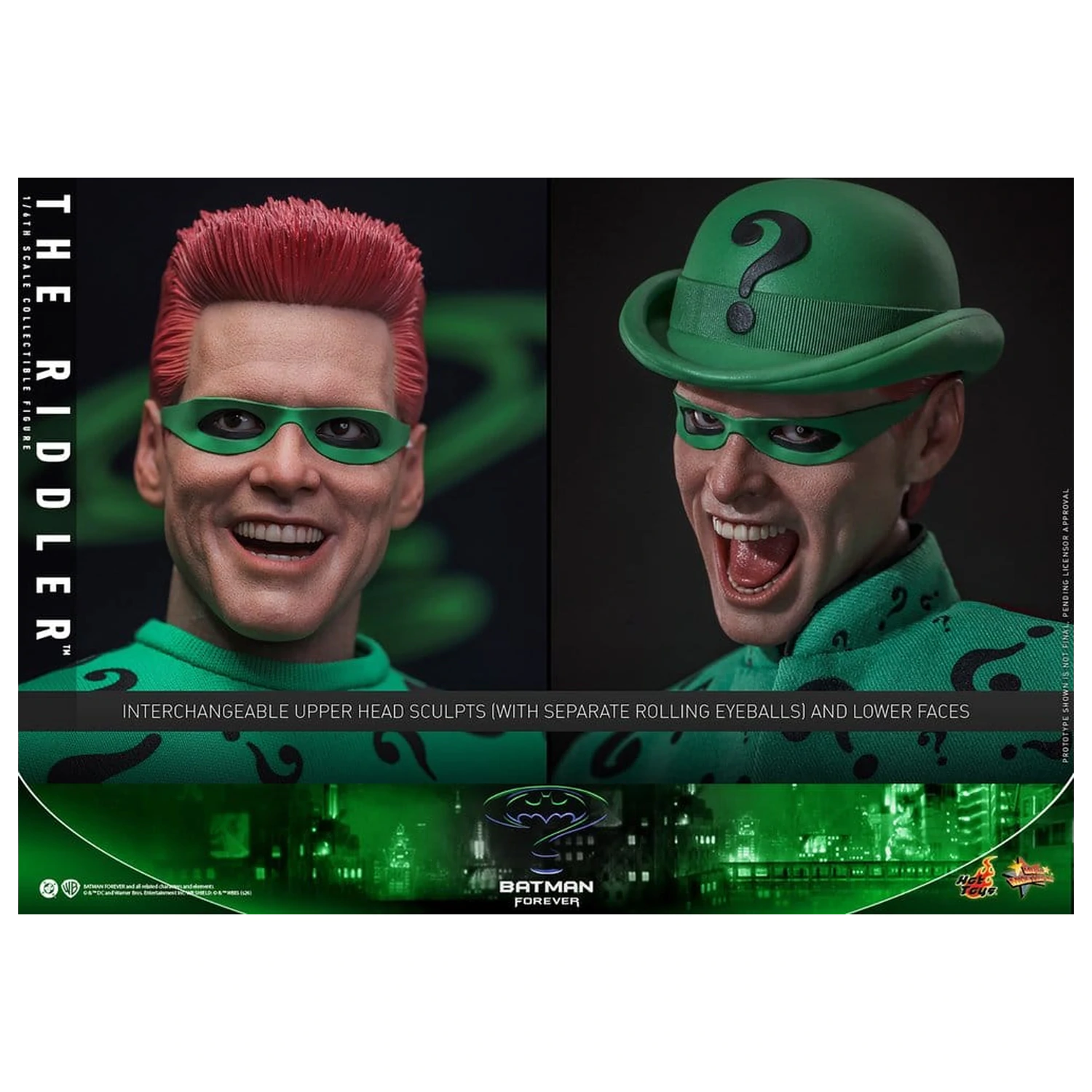 DC Comics Batman Forever Movie Masterpiece Actionfigur 1/6 Riddler 31 cm Produktfoto