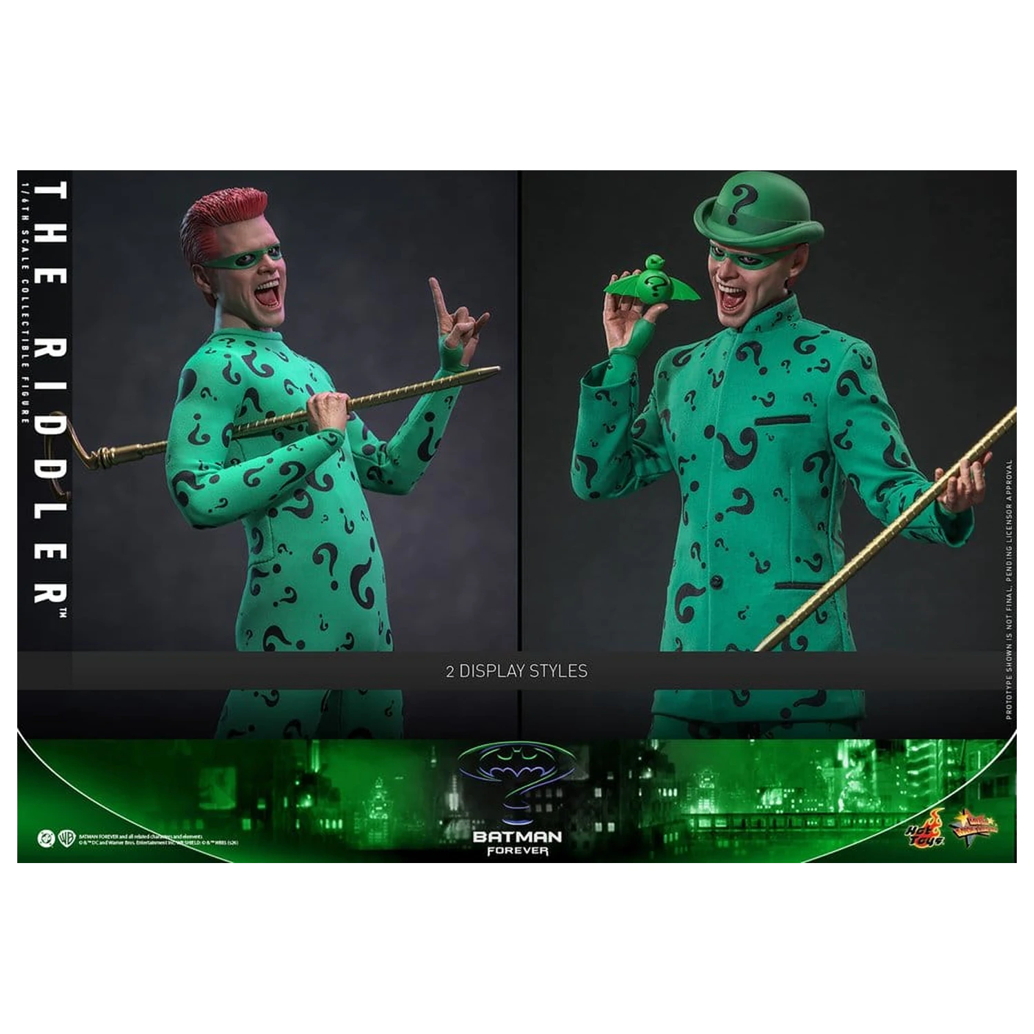 DC Comics Batman Forever Movie Masterpiece Actionfigur 1/6 Riddler 31 cm Produktfoto