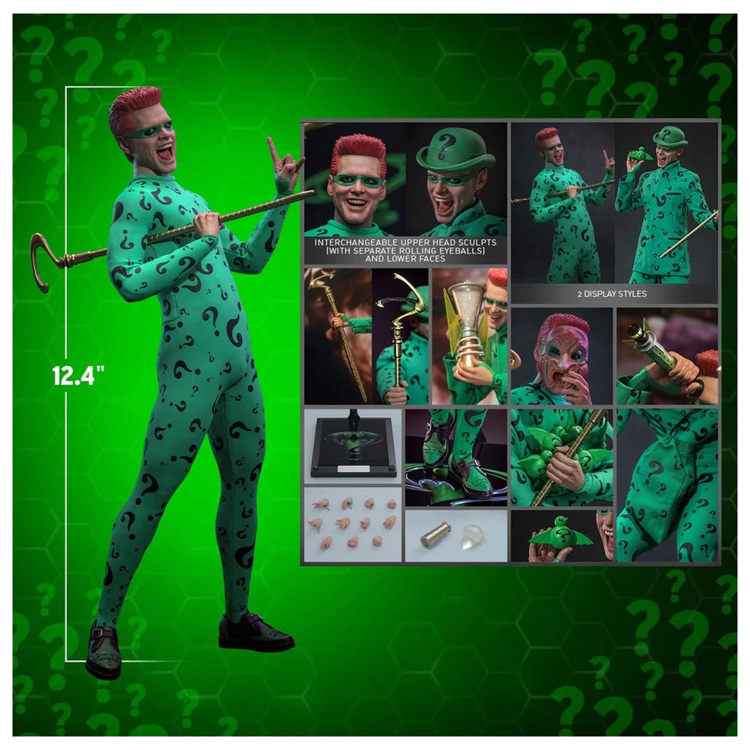 DC Comics Batman Forever Movie Masterpiece Actionfigur 1/6 Riddler 31 cm Produktfoto
