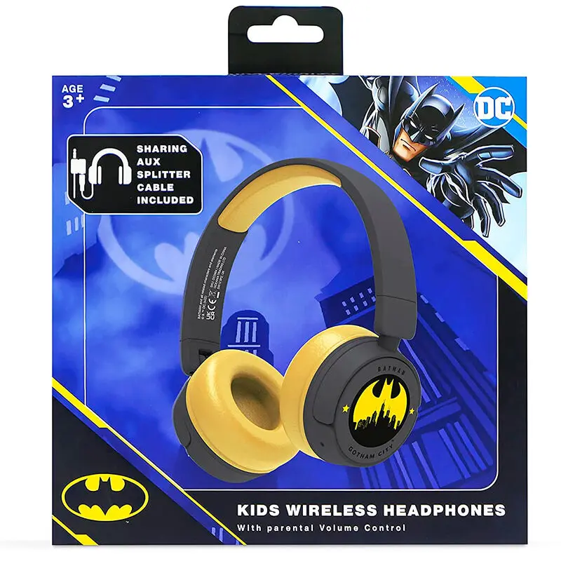 DC Comics Batman Gotham City kabellos Kinder Kopfhörer termékfotó