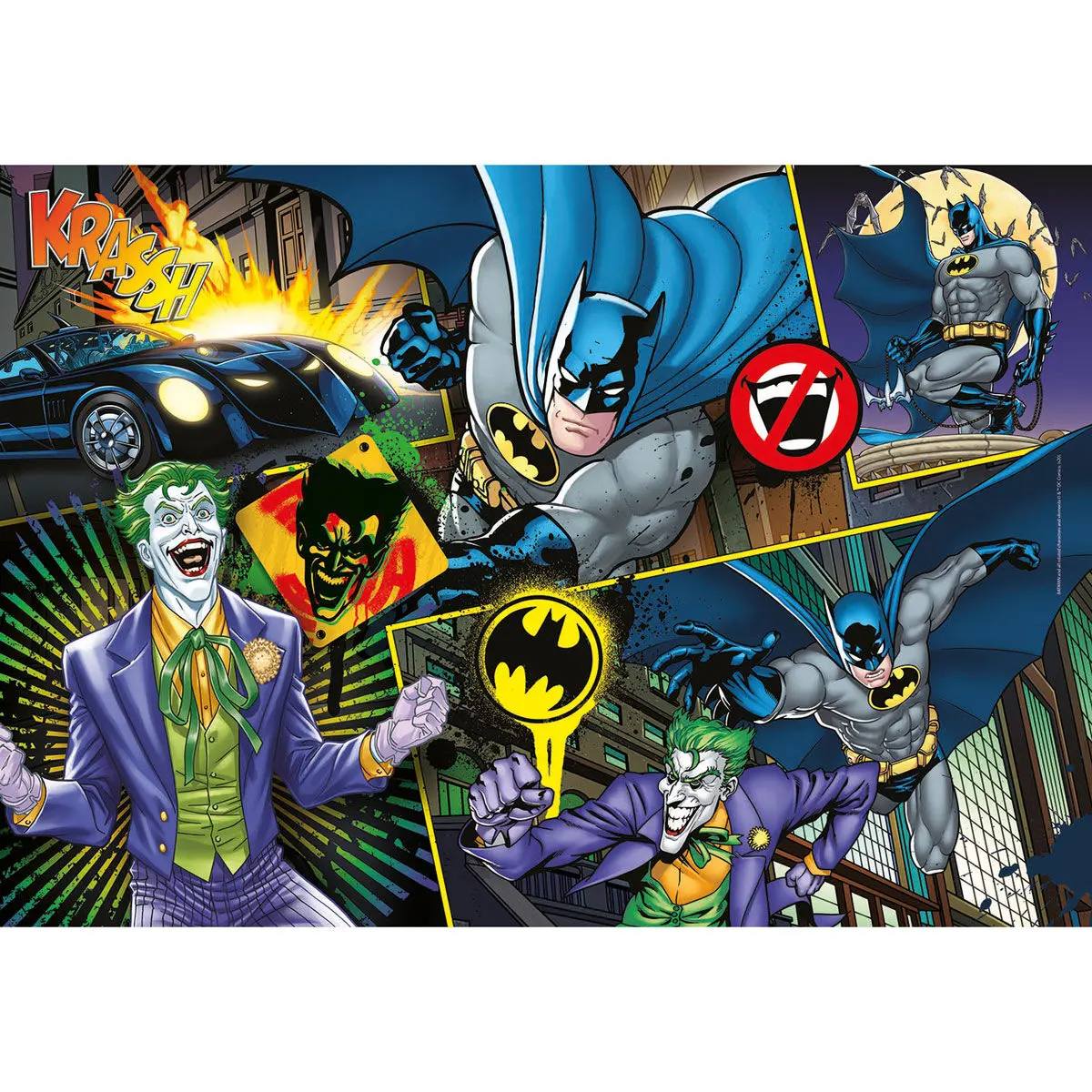 DC Comics Supercolor Jigsaw Puzzle Batman (104 Stücke) Produktfoto