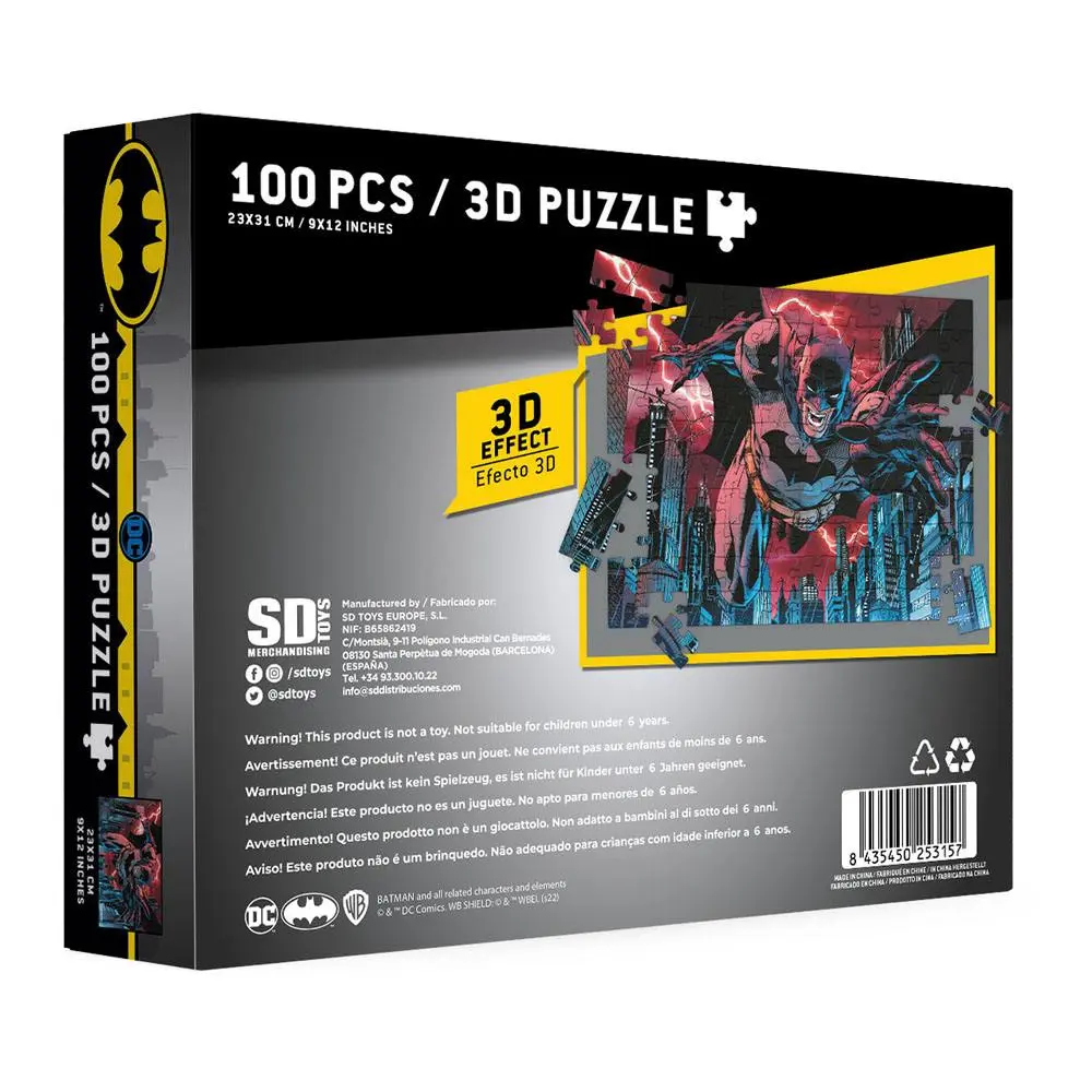 DC Comics Puzzle mit 3D-Effekt Batman Urban Legend (100 Teile) Produktfoto