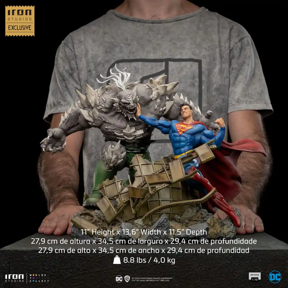 DC Comics BDS Art Scale Statue 1/10 Superman vs Doomsday heo EU Exclusive 30 cm termékfotó