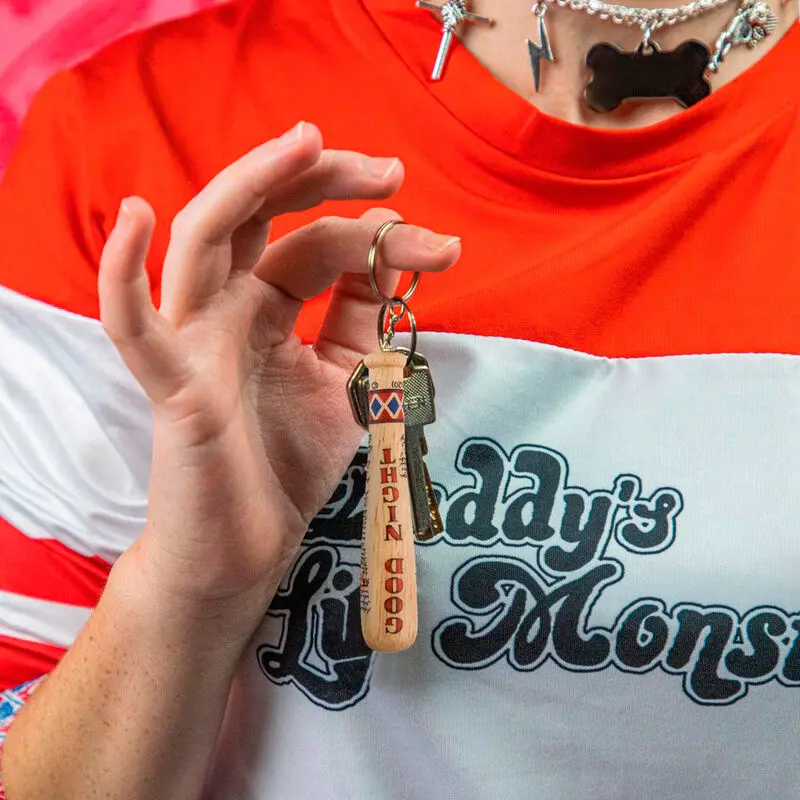 Suicide Squad Schlüsselanhänger Harley Quinn's Good Night Baseballschläger Produktfoto