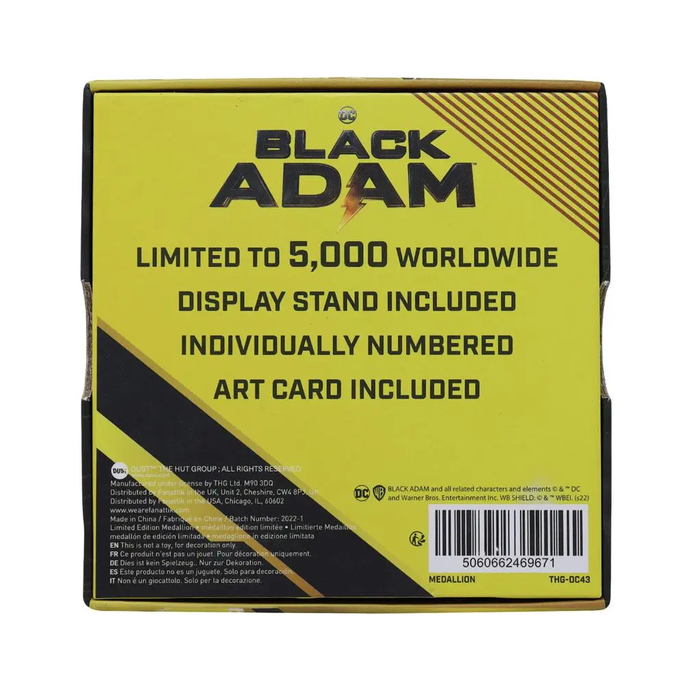 DC Comics Black Adam Medaille Justice Society of America Limited Edition Produktfoto