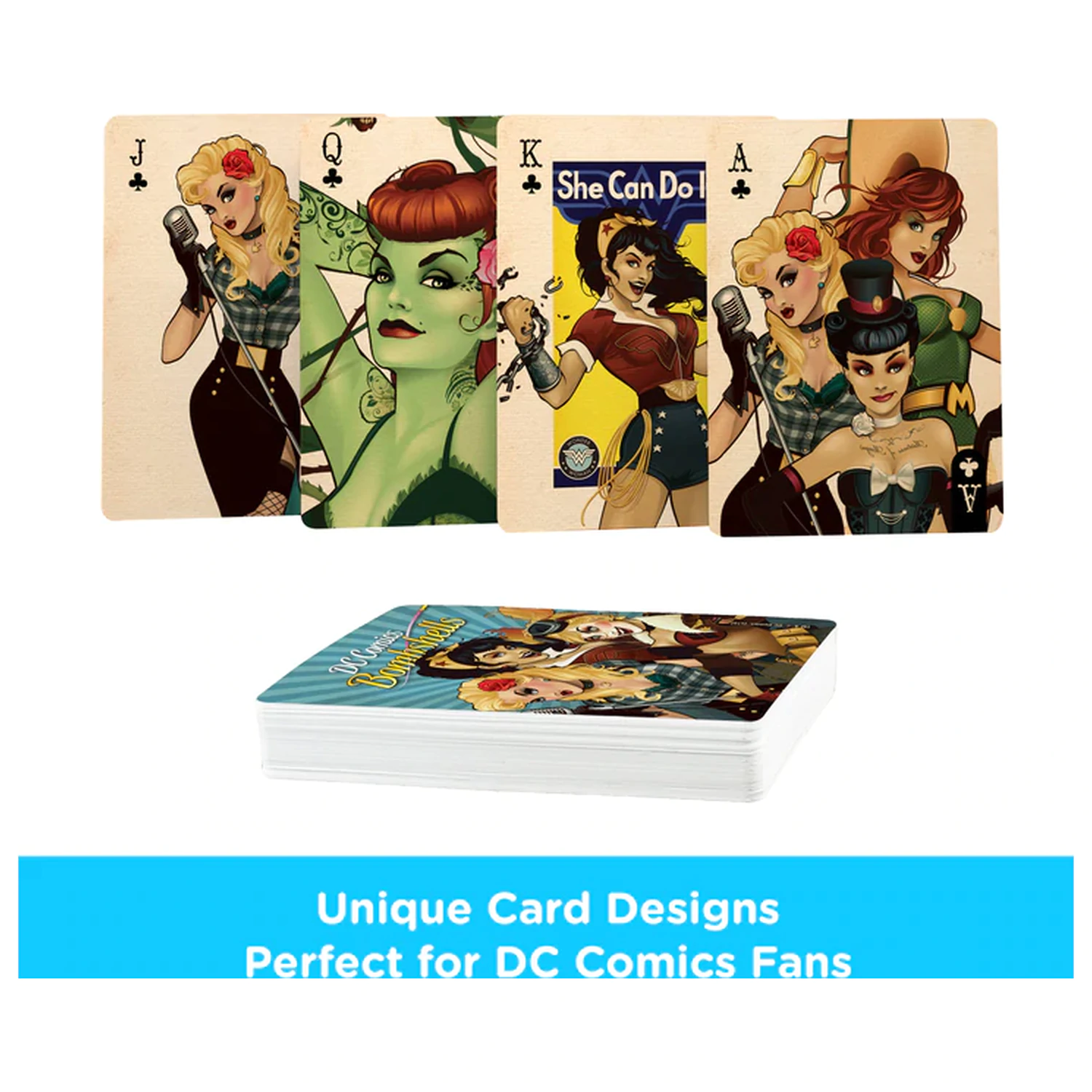 DC Comics Bombshells Spielkarten Produktfoto