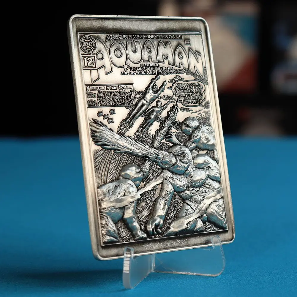 DC Comics Metallbarren Aquaman Limited Edition Produktfoto
