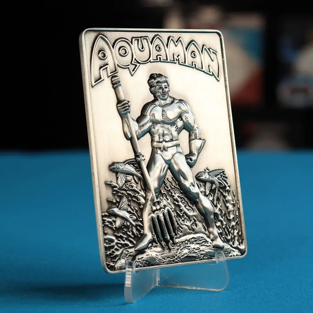 DC Comics Metallbarren Aquaman Limited Edition Produktfoto