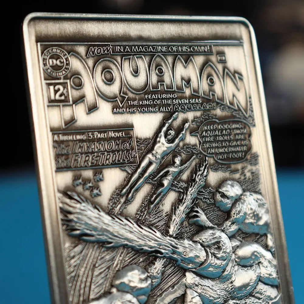 DC Comics Metallbarren Aquaman Limited Edition Produktfoto