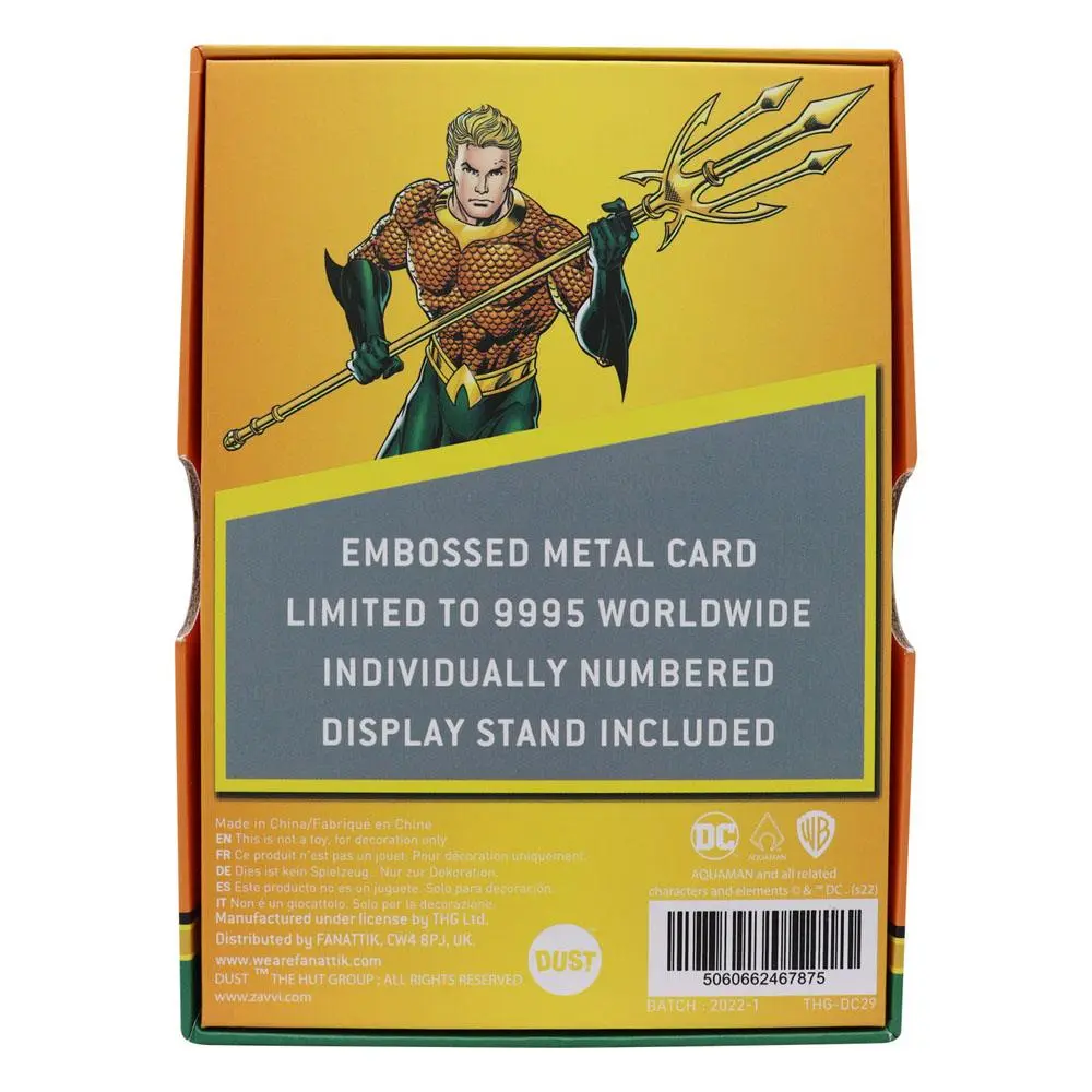 DC Comics Metallbarren Aquaman Limited Edition Produktfoto