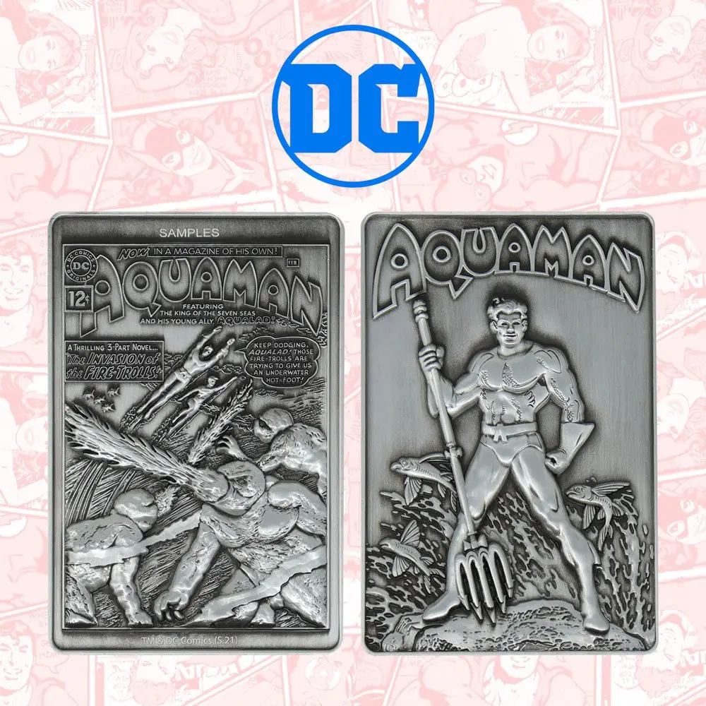DC Comics Metallbarren Aquaman Limited Edition Produktfoto