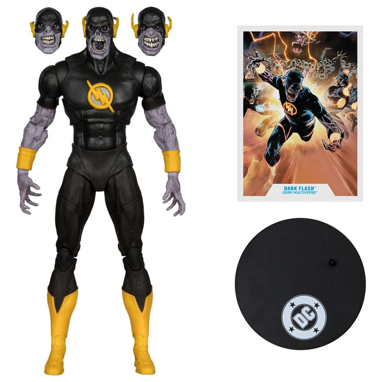 DC Comics DC Multiverse Actionfigur Dark Flash (Dark Mulitverse) (Red Platinum Edition) 18 cm Produktfoto