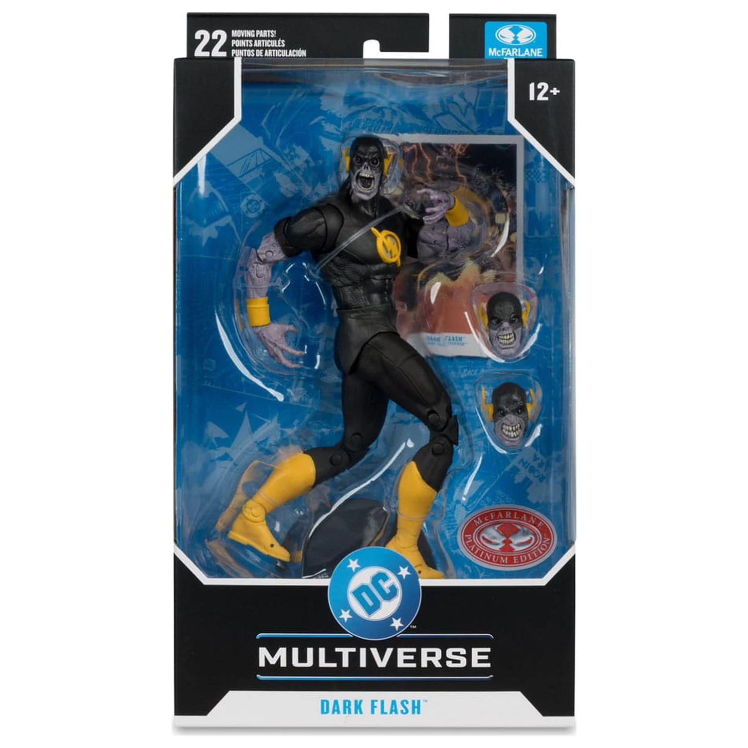 DC Comics DC Multiverse Actionfigur Dark Flash (Dark Mulitverse) (Red Platinum Edition) 18 cm Produktfoto