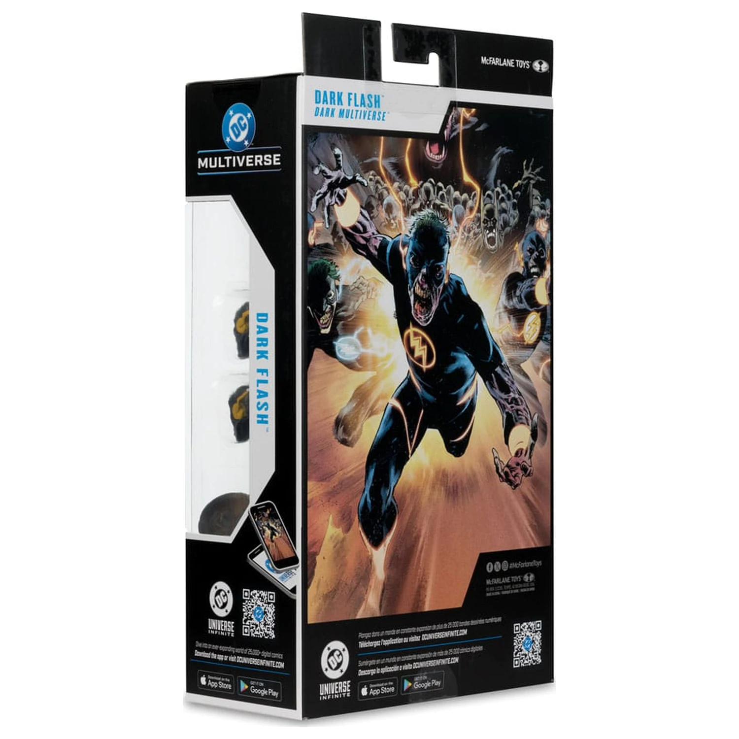 DC Comics DC Multiverse Actionfigur Dark Flash (Dark Mulitverse) (Red Platinum Edition) 18 cm Produktfoto