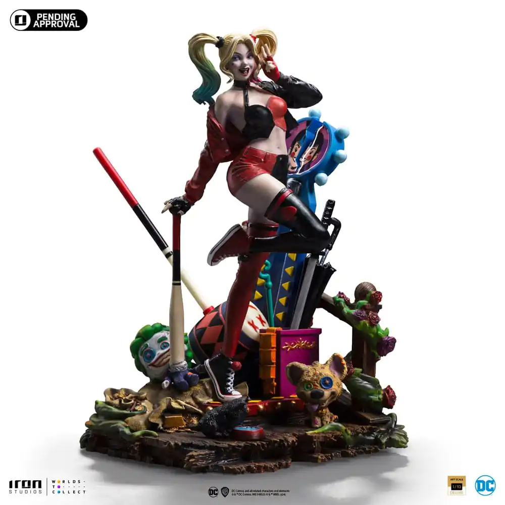 DC Comics Deluxe Art Scale Statue 1/10 Harley Quinn (Gotham City Sirens) 22 cm termékfotó