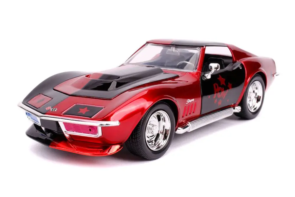 DC Comics Diecast Modell 1/24 1969 Chevy Corvette Stingray mit Figur Produktfoto