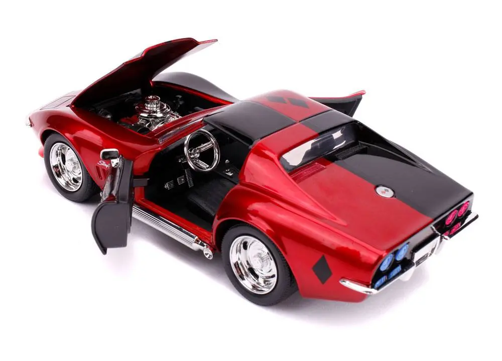 DC Comics Diecast Modell 1/24 1969 Chevy Corvette Stingray mit Figur Produktfoto