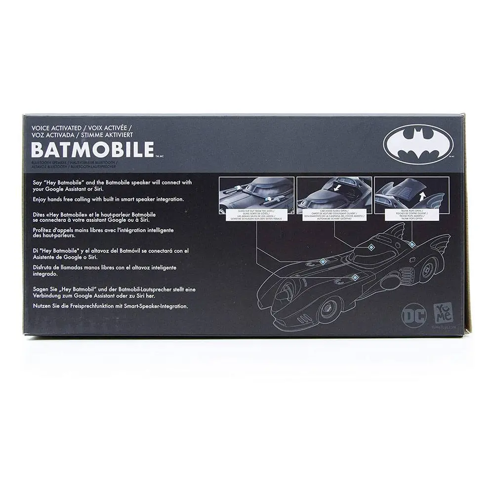 DC Comics Diecast Sprachgesteuertes Batmobile mit Bluetooth-Lautsprecher Funktion 10 cm Produktfoto