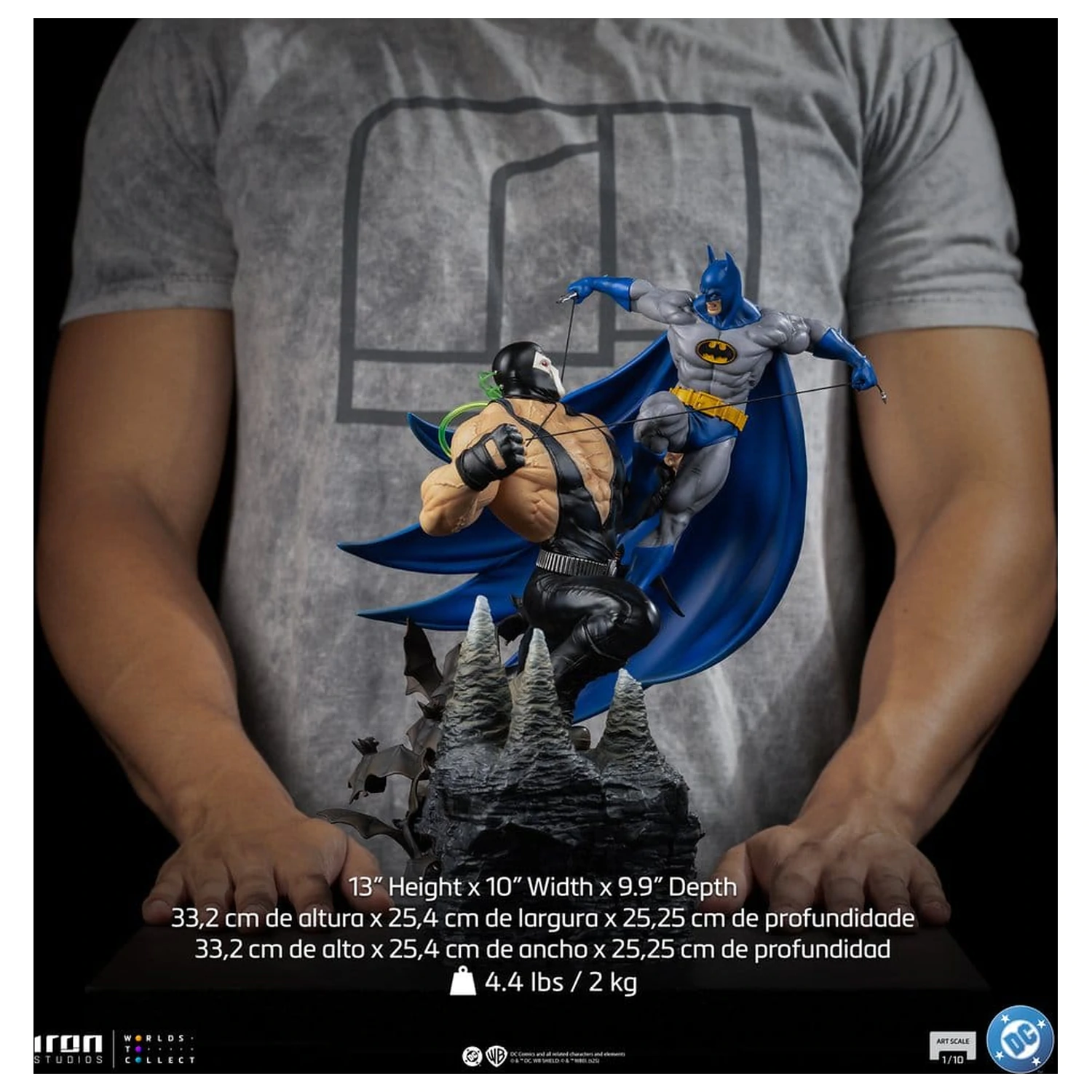 DC Comics Diorama 1/10 Batman vs Bane 33 cm Produktfoto