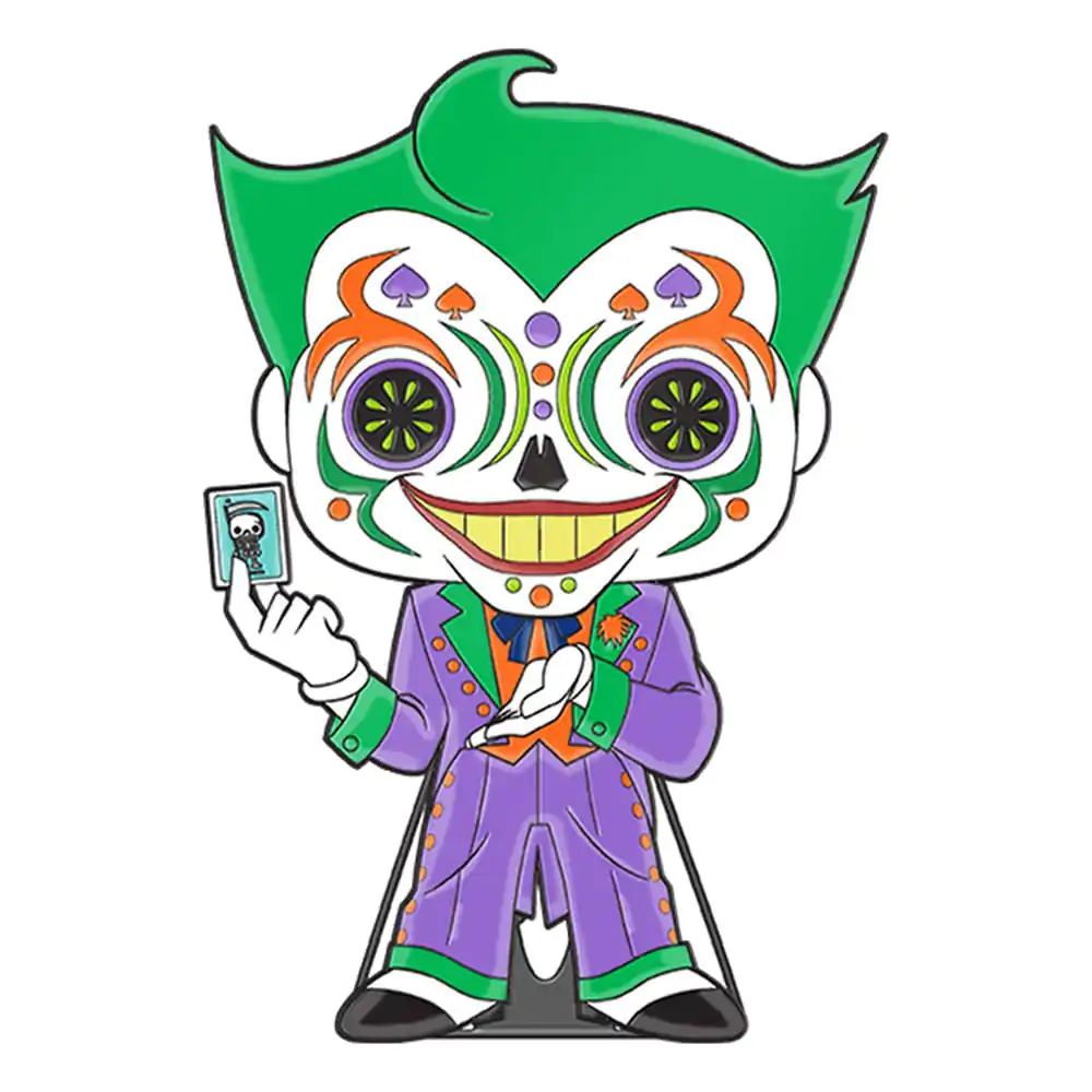 DC Comics DOTD Loungefly POP! Pin Ansteck-Pin Joker (Glow-in-the-Dark) 10 cm termékfotó