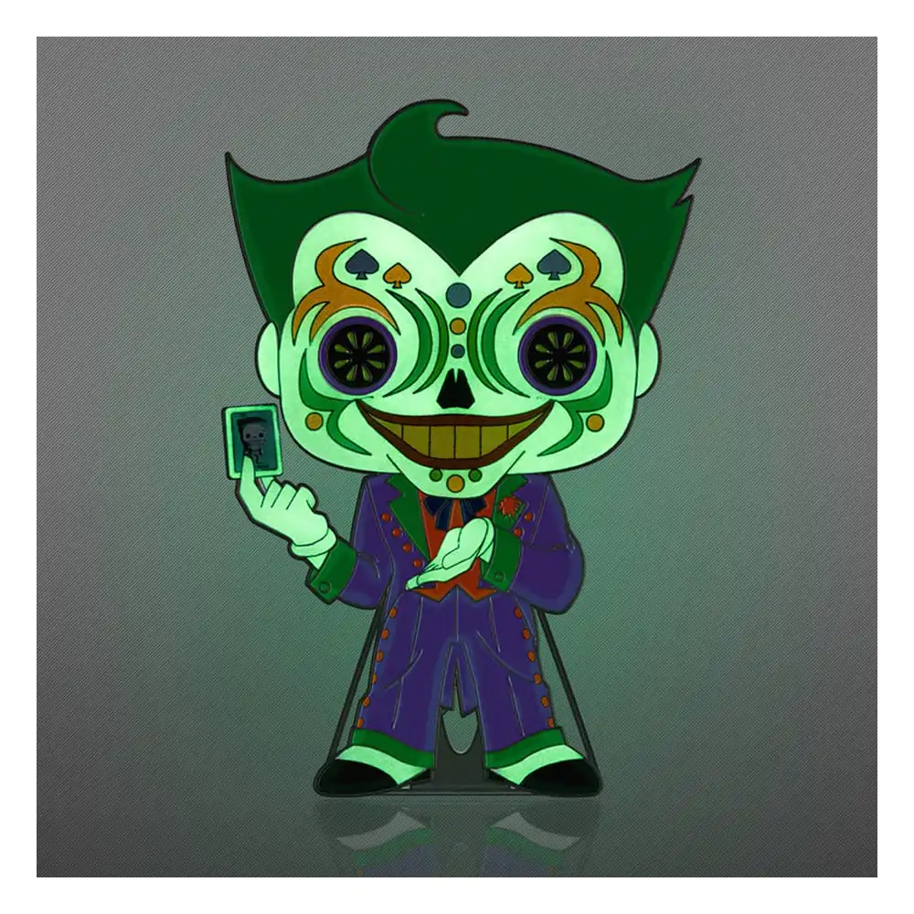 DC Comics DOTD Loungefly POP! Pin Ansteck-Pin Joker (Glow-in-the-Dark) 10 cm termékfotó