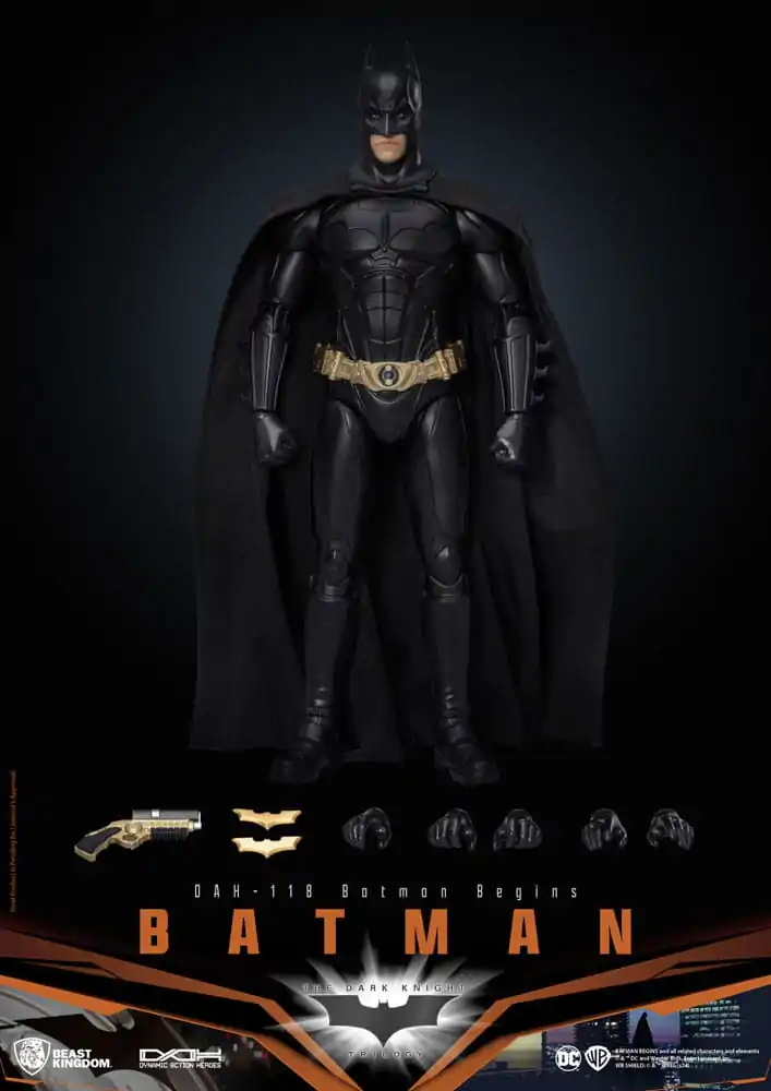 DC Comics Dynamic 8ction Heroes Actionfigur 1/9 Batman (Batman Begins) 21 cm termékfotó