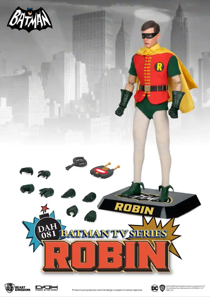 DC Comics Dynamic 8ction Heroes Actionfigur 1/9 Batman TV Series Robin 24 cm termékfotó