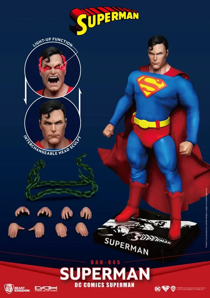 DC Comics Dynamic 8ction Heroes Actionfigur 1/9 Superman 20 cm Produktfoto