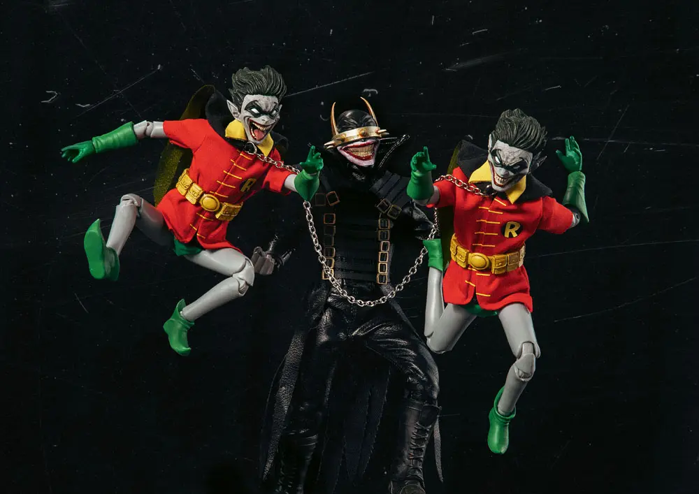 DC Comics Dark Nights Metal Dynamic 8ction Heroes Actionfigur 1/9 The Batman Who Laughs and his Rabid Robins DX 20 cm Produktfoto