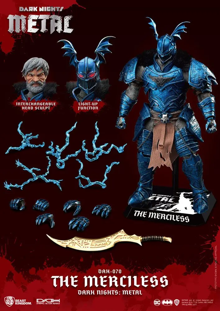 DC Comics Dark Nights Metal Dynamic 8ction Heroes Actionfigur 1/9 The Merciless 20 cm Produktfoto
