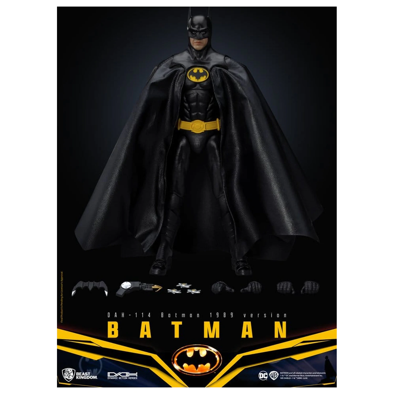 DC Comics Dynamic 8ction Heroes Actionfigur Batman 1989 Standard Version 21 cm Produktfoto