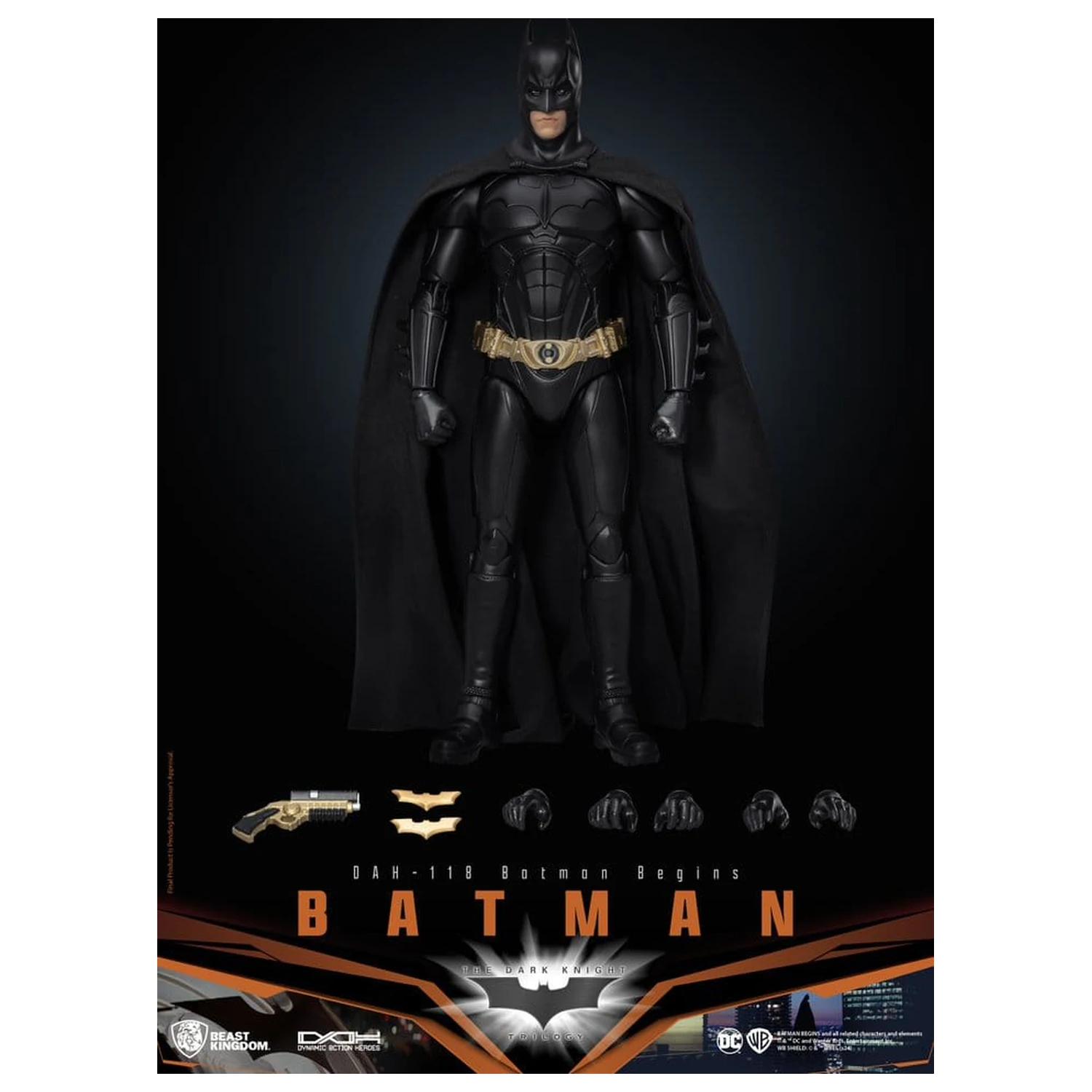 DC Comics Dynamic 8ction Heroes Actionfigur Batman (Batman Begins) 21 cm Produktfoto