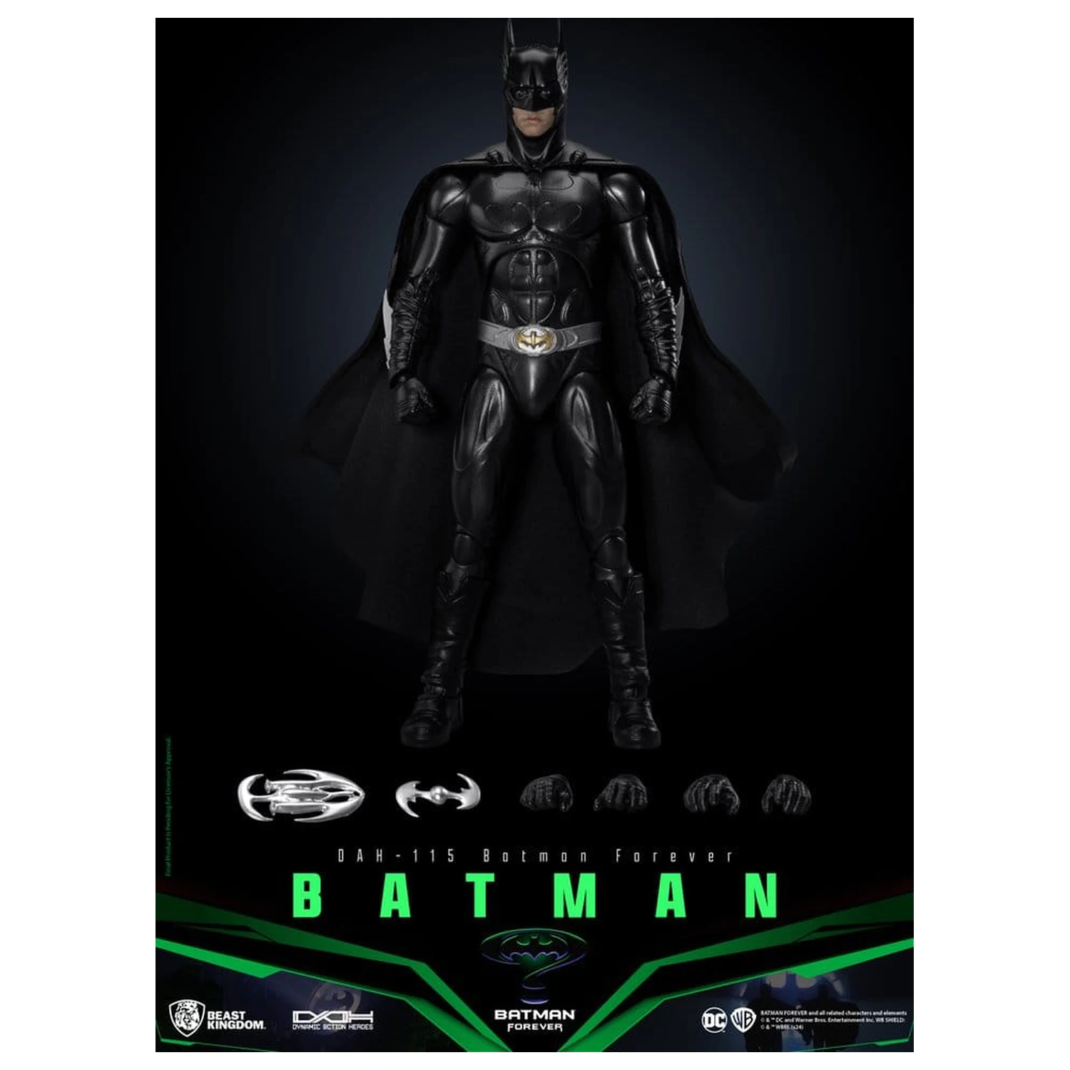 DC Comics Dynamic 8ction Heroes Action Figur Batman (Batman Forever) 21 cm Produktfoto