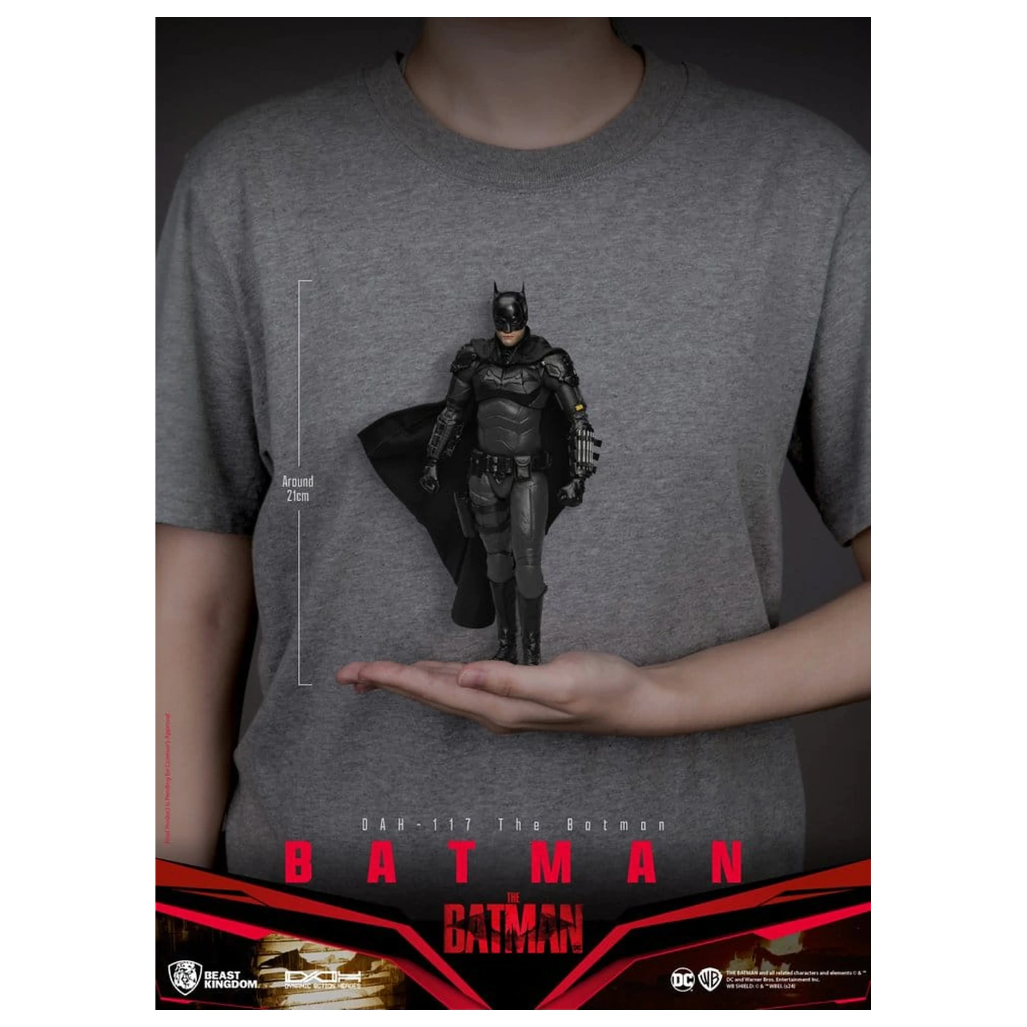 DC Comics Dynamic 8ction Heroes Actionfigur Batman (The Batman) 21 cm Produktfoto