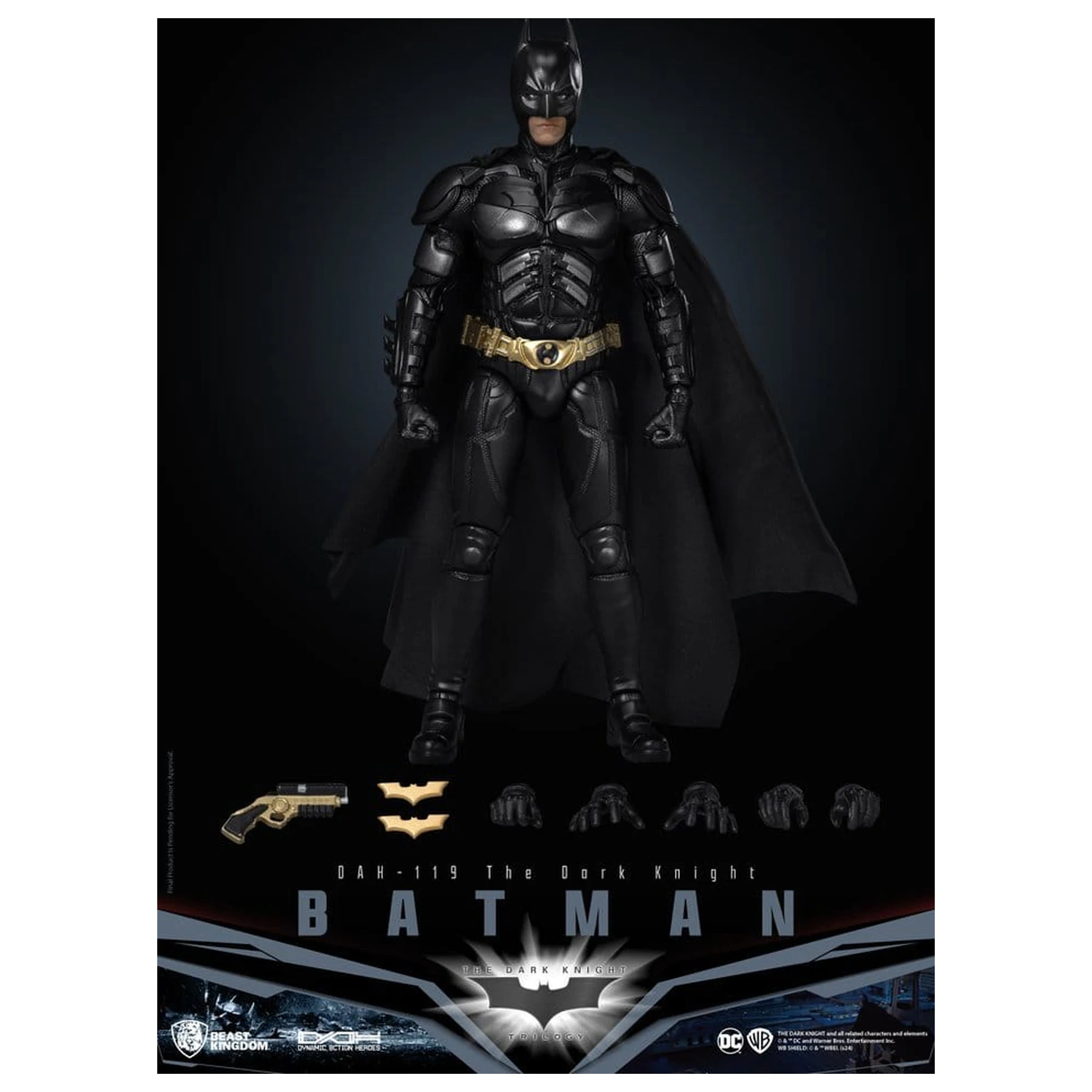 DC Comics Dynamic 8ction Heroes Action Figur Batman (The Dark Knight) 21 cm Produktfoto
