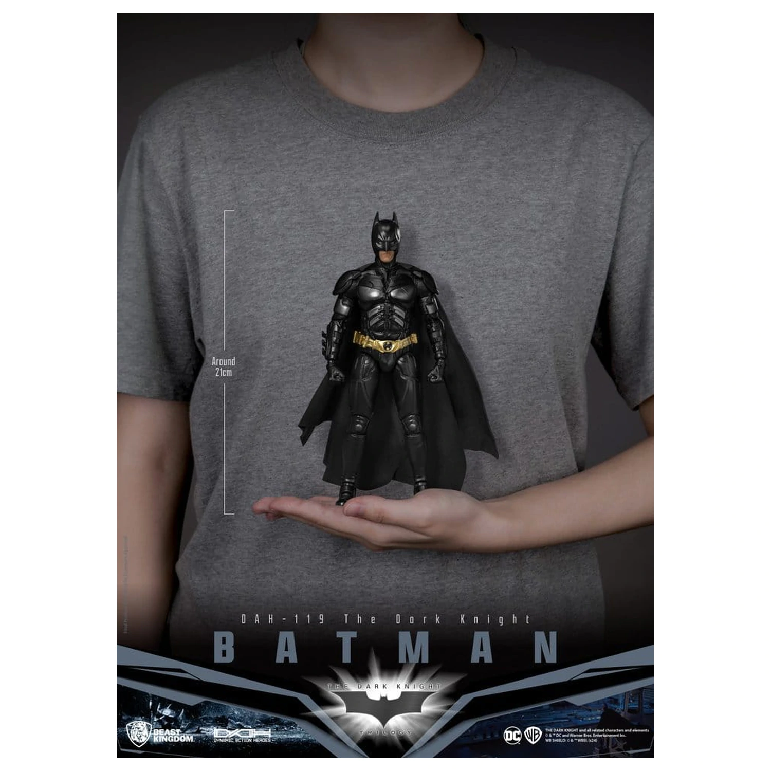 DC Comics Dynamic 8ction Heroes Action Figur Batman (The Dark Knight) 21 cm Produktfoto