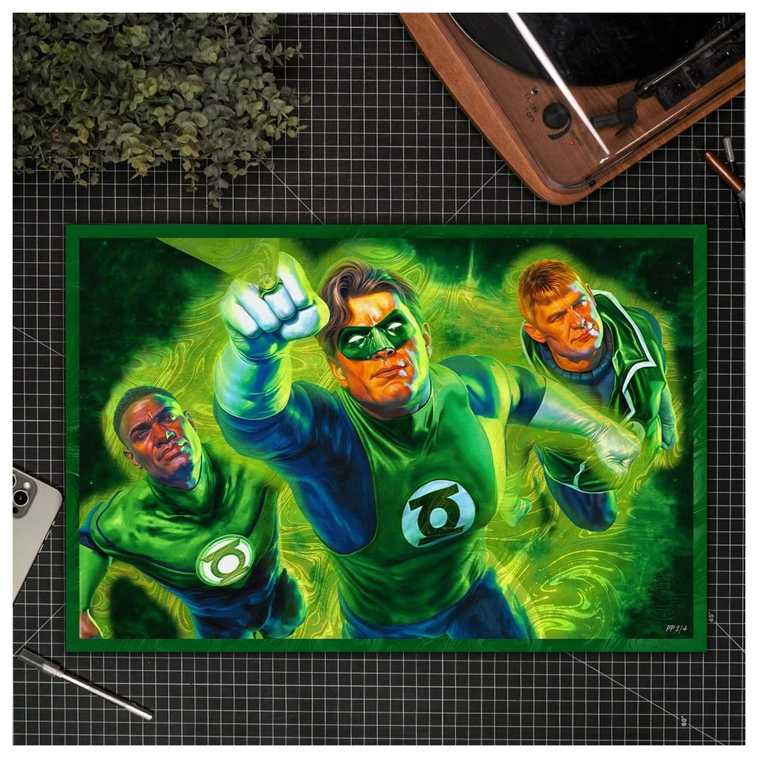 DC Comics Kunstdruck Green Lantern 61 x 41 Zentimeter - ungerahmt Produktfoto