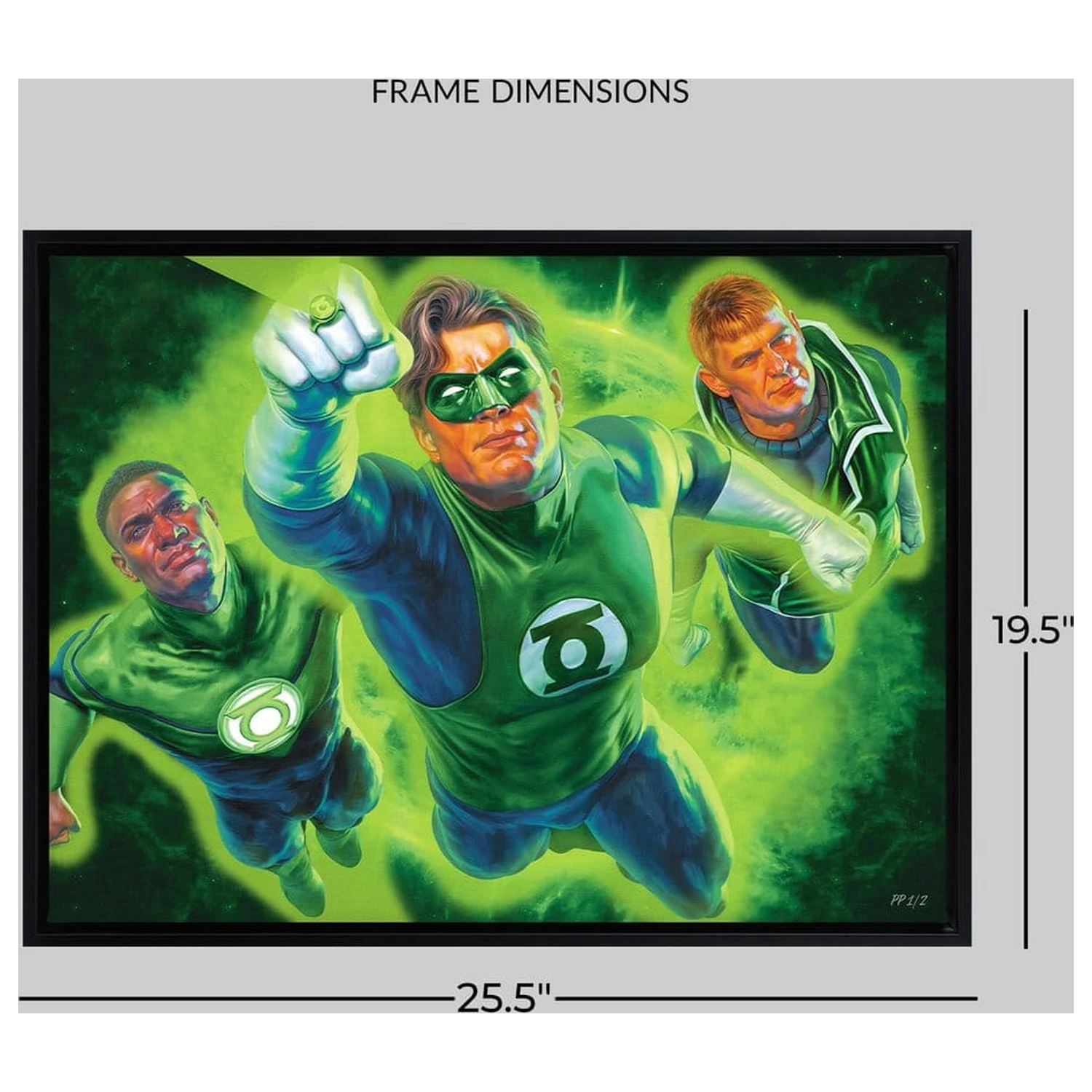 DC Comics Kunstdruck Green Lantern 61 x 41 Zentimeter - ungerahmt Produktfoto