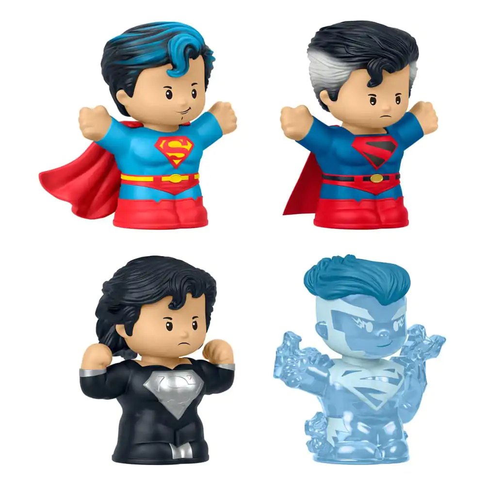 DC Comics Fisher-Price Little People Collector Mini-Figuren 4er-Pack Superman: Through the Ages 7 cm Produktfoto