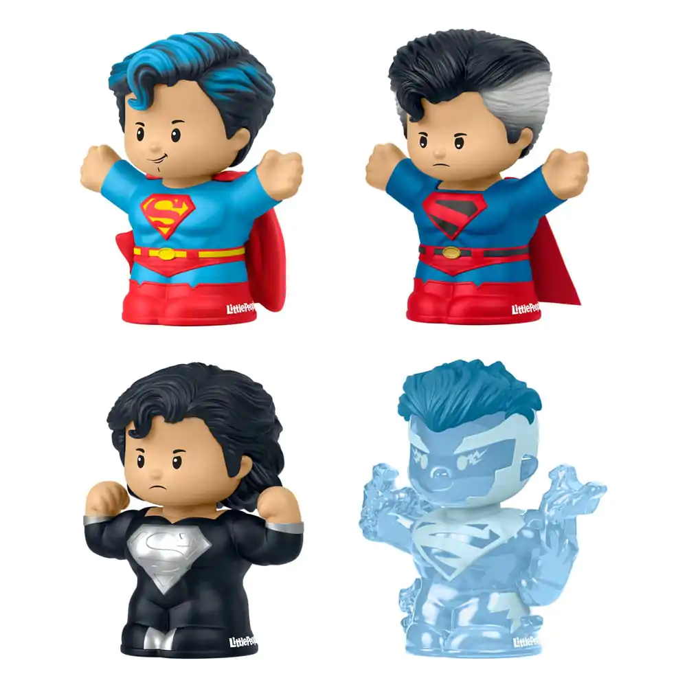 DC Comics Fisher-Price Little People Collector Mini-Figuren 4er-Pack Superman: Through the Ages 7 cm Produktfoto
