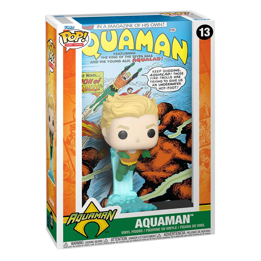 DC Comics POP! Comic Cover Vinyl Figur Aquaman 9 cm termékfotó