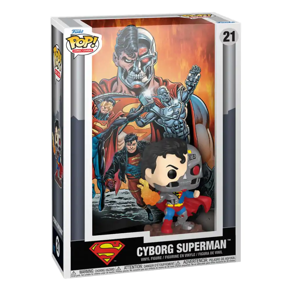 DC Comics Funko POP! Comic Cover Vinyl Figur Cyborg Superman 9 cm termékfotó