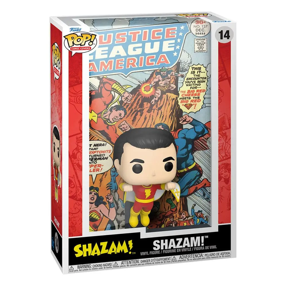DC Comics POP! Comic Cover Vinyl Figur Shazam Produktfoto