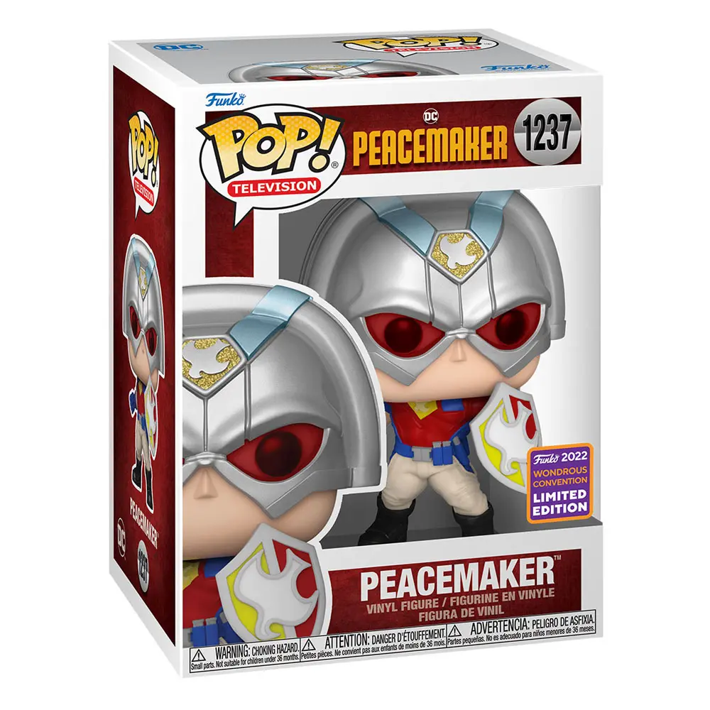 DC Comics POP! Vinyl Figur Peacemaker w/Shield 9 cm Produktfoto
