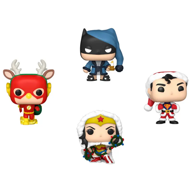 DC Comics Holiday 2022 Pocket POP! Vinyl Minifiguren 4er-Pack Tree Holiday Box 4 cm termékfotó